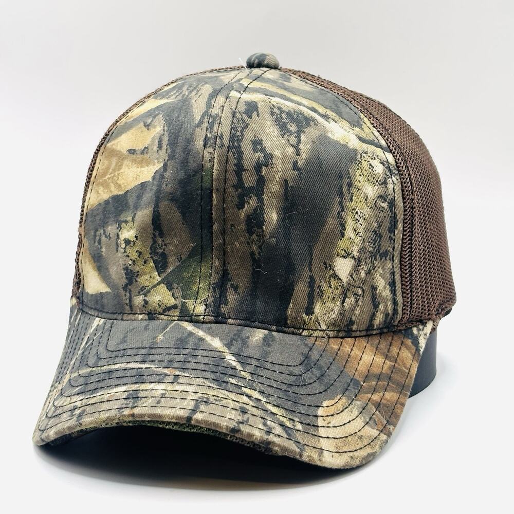Camouflage Hunting Cap Hat Mosquito Net Green Cotton Blend On